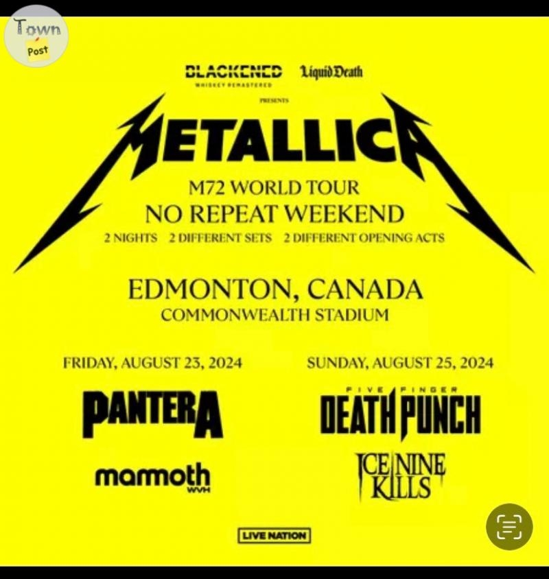 Metallica ticket swap - 2 - 1072805-1723411940