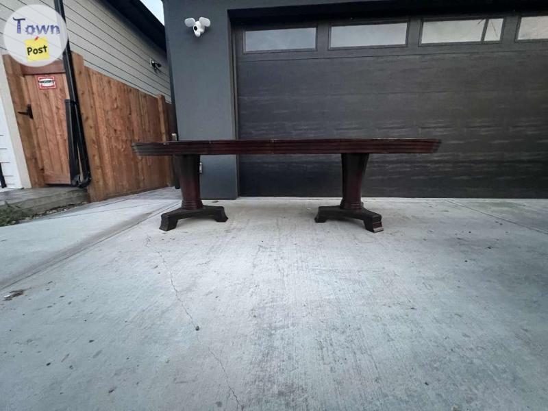 Large Dark Brown Wooden Dining Table - 3 - 1073124-1723488724_1