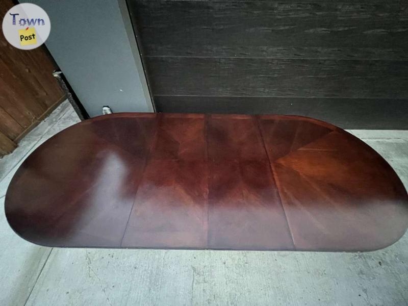 Large Dark Brown Wooden Dining Table - 4 - 1073124-1723488724_2