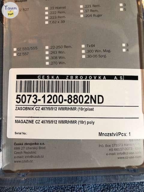 CZ 455 / 457 / 512 Poly .22WMR / .17HMR 10rd Magazine **BNIP** - 2 - 1073272-1723509193_0