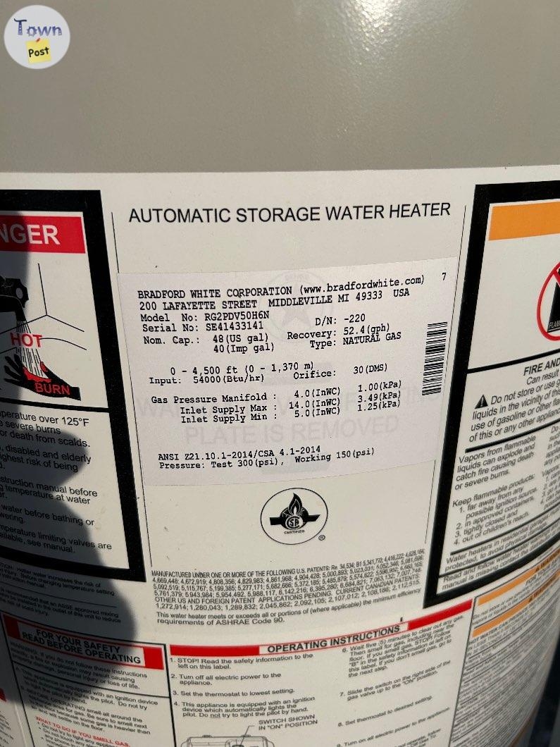 Hot Water Tank (48 US Gal) - 2 - 1078872-1725040685_0