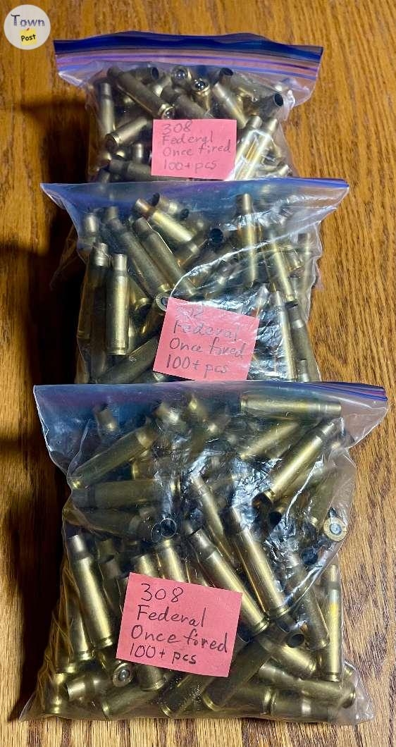 308 Federal Once Fired brass 300+ pieces - 1 - 1075522-1725414847