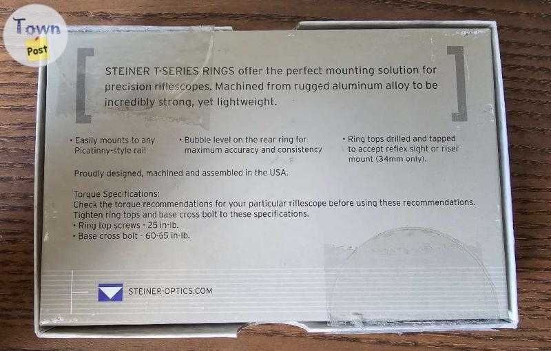 BRAND NEW - Steiner T-Series 30mm Rings  - 6 - 1080422-1725471260_4