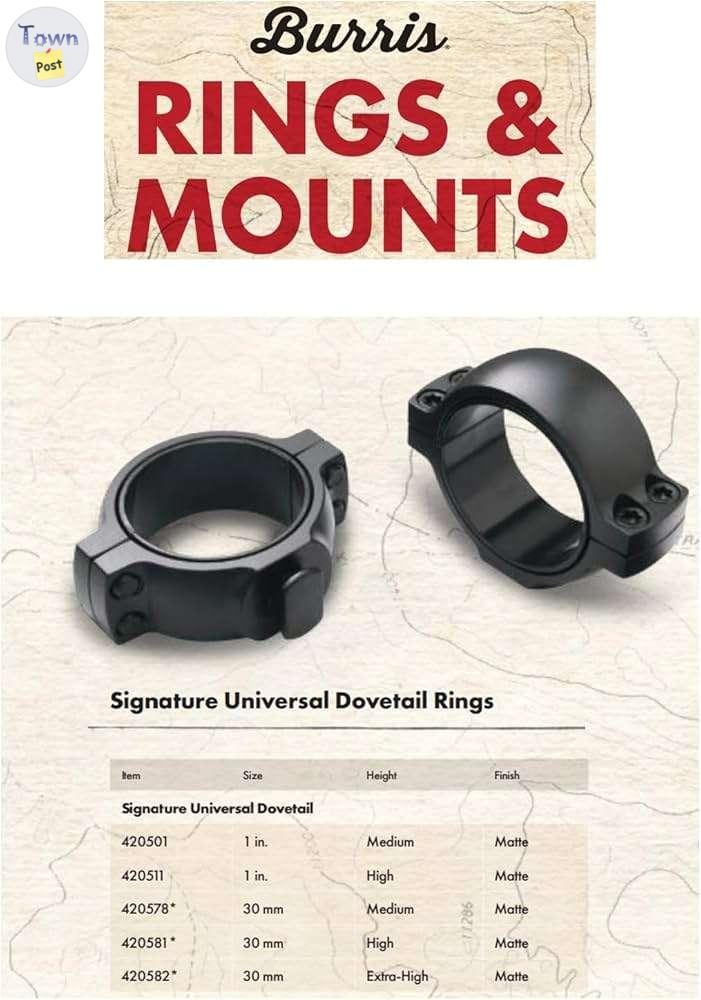 BRAND NEW Burris 30mm Signature Rings  - 1 - 1080529-1725493343