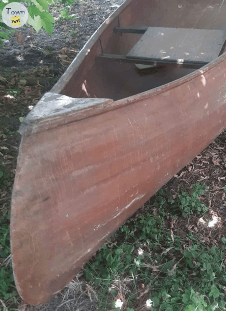 16' cedar strip canoe 2 seats no leaks - 2 - 1081079-1725649296