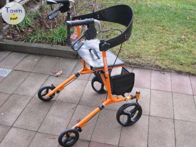 IMMACULATE ORANGE HUGO SIDEKICK ROLLATOR WALKER FOR SALE - 4 - 1096041-1729531693_2