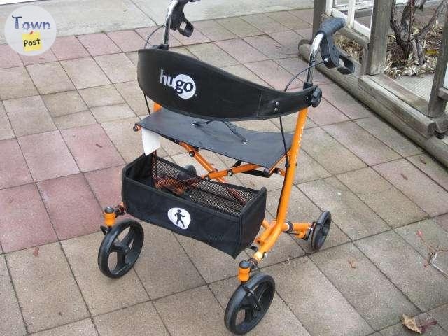 IMMACULATE ORANGE HUGO SIDEKICK ROLLATOR WALKER FOR SALE - 5 - 1096041-1729531693_3