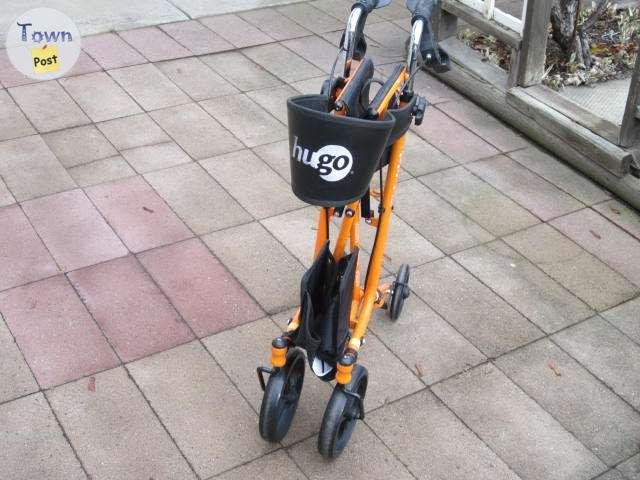 IMMACULATE ORANGE HUGO SIDEKICK ROLLATOR WALKER FOR SALE - 6 - 1096041-1729531693_4