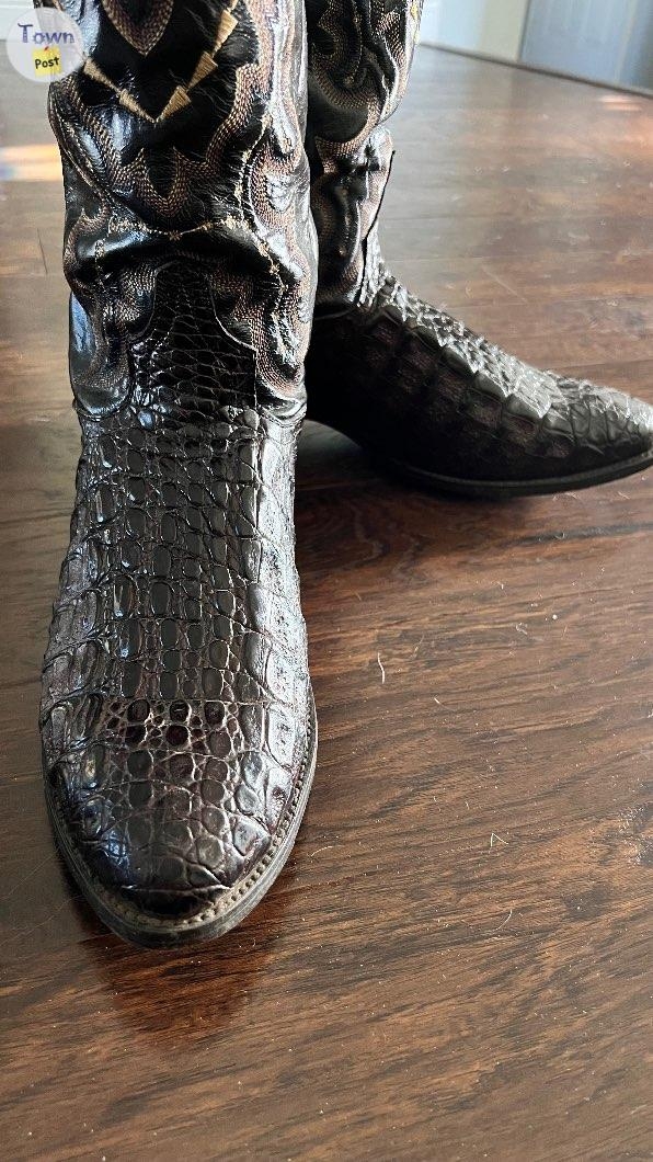 Dan Post Genuine Caiman Alligator Leather Western Boot Size 12 - 4 - 1096430-1729625293_2