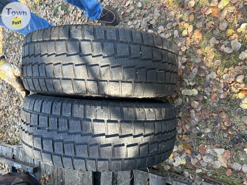 Pair of TRUCK SNOW TIRES- mounted on steel rims - 3 - 1099519-1730401546_1