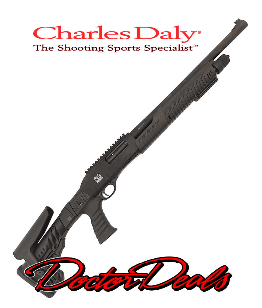 Charles Daly 301 12 Gauge Tactical Pump Action Black Synthetic Shotgun 930.227FC - 4 - 1102480-1731112165_2