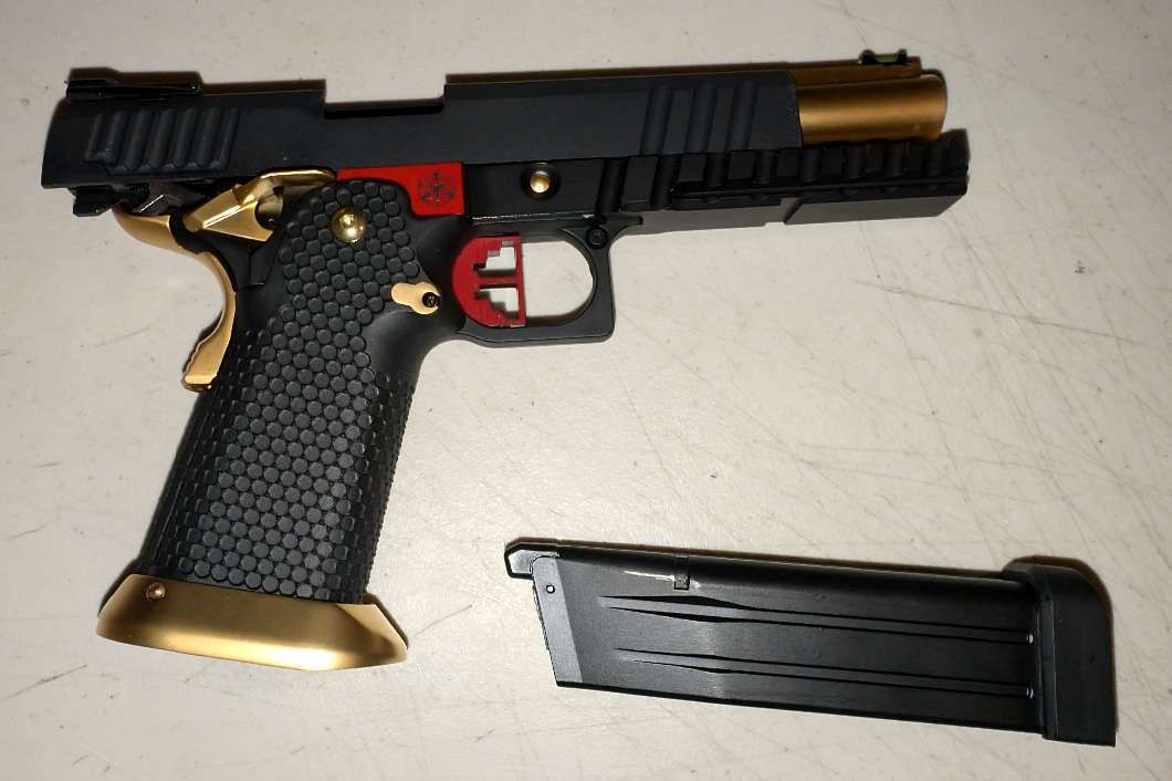 AW Custom HI CAPA Gold Trim Gas Blowback Airsoft  - 3 - 1105086-1731805139_1