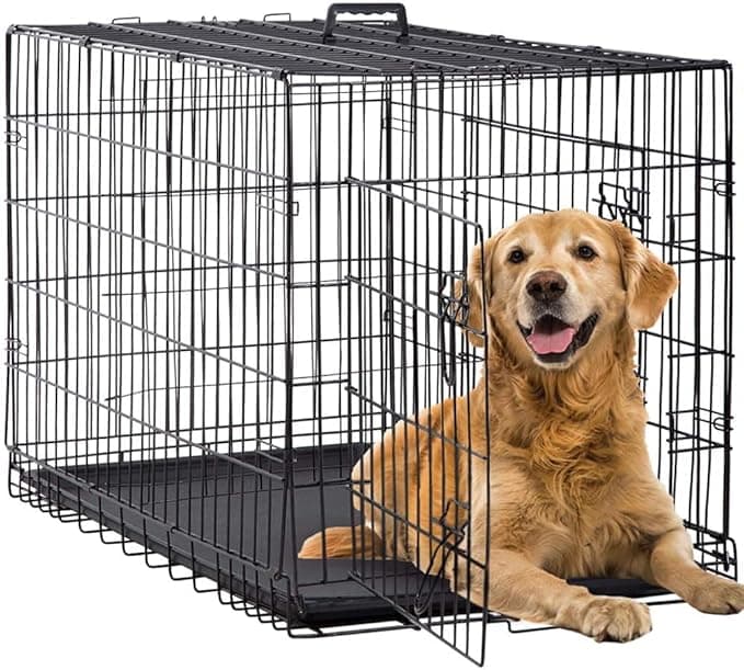 BestPet Kennel Double Door Folding Plastic