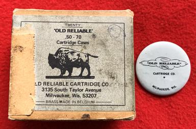 Photo of VINTAGE "OLD RELIABLE CARTRIDGE COMPANY" AMMO BOX - 1