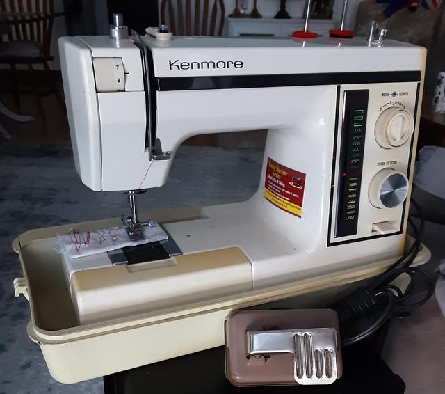 Photo of Kenmore sewing machine, restored