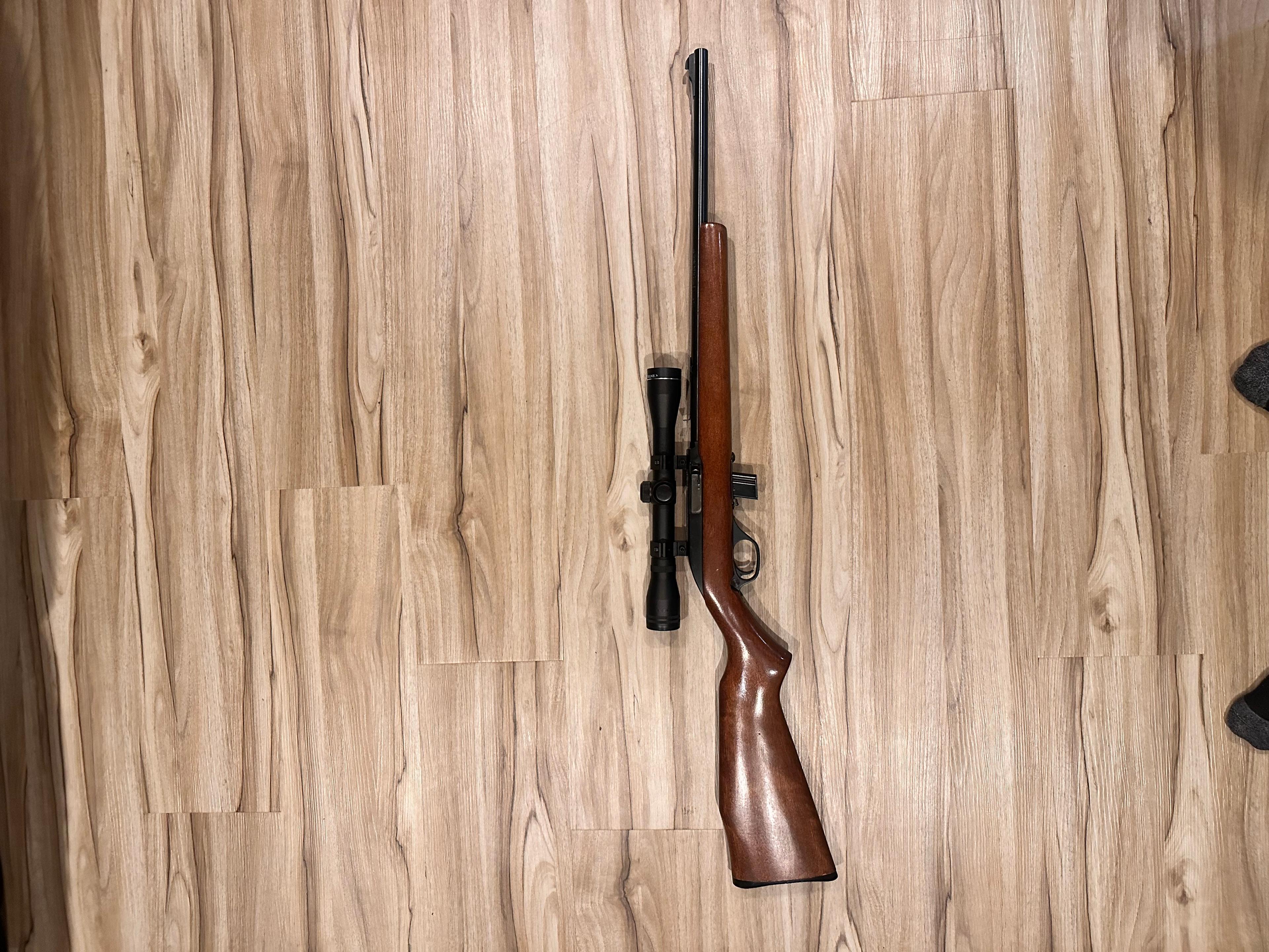 Photo of 22 semi automatic with centerpoint scope