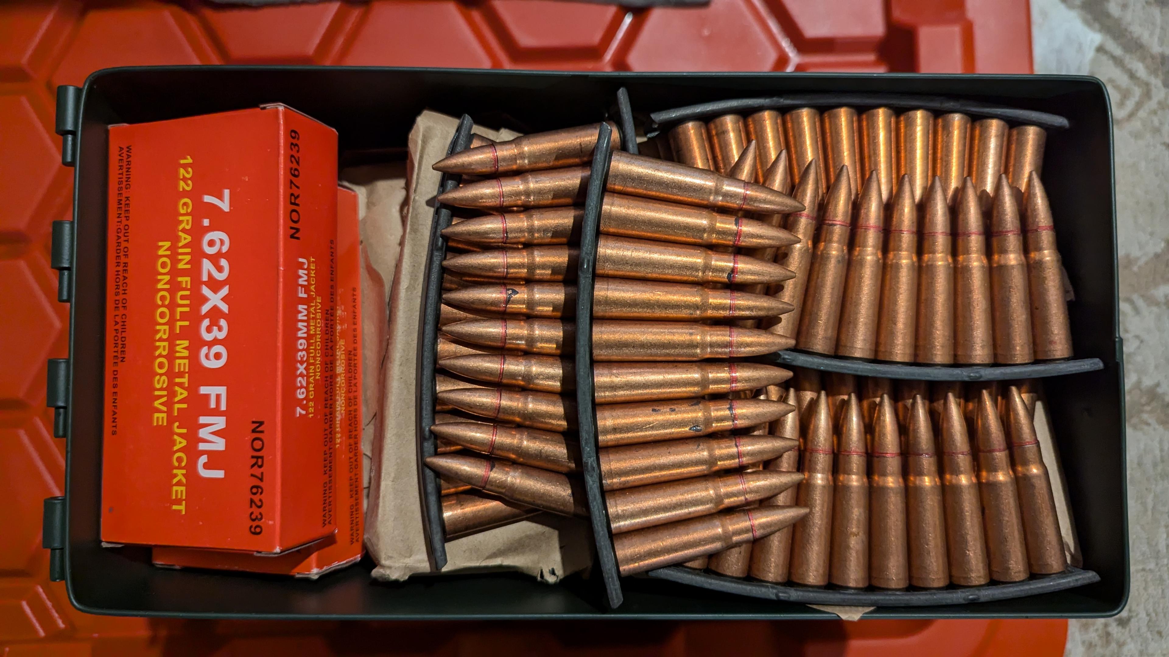 Photo of 7.62x39 ammo