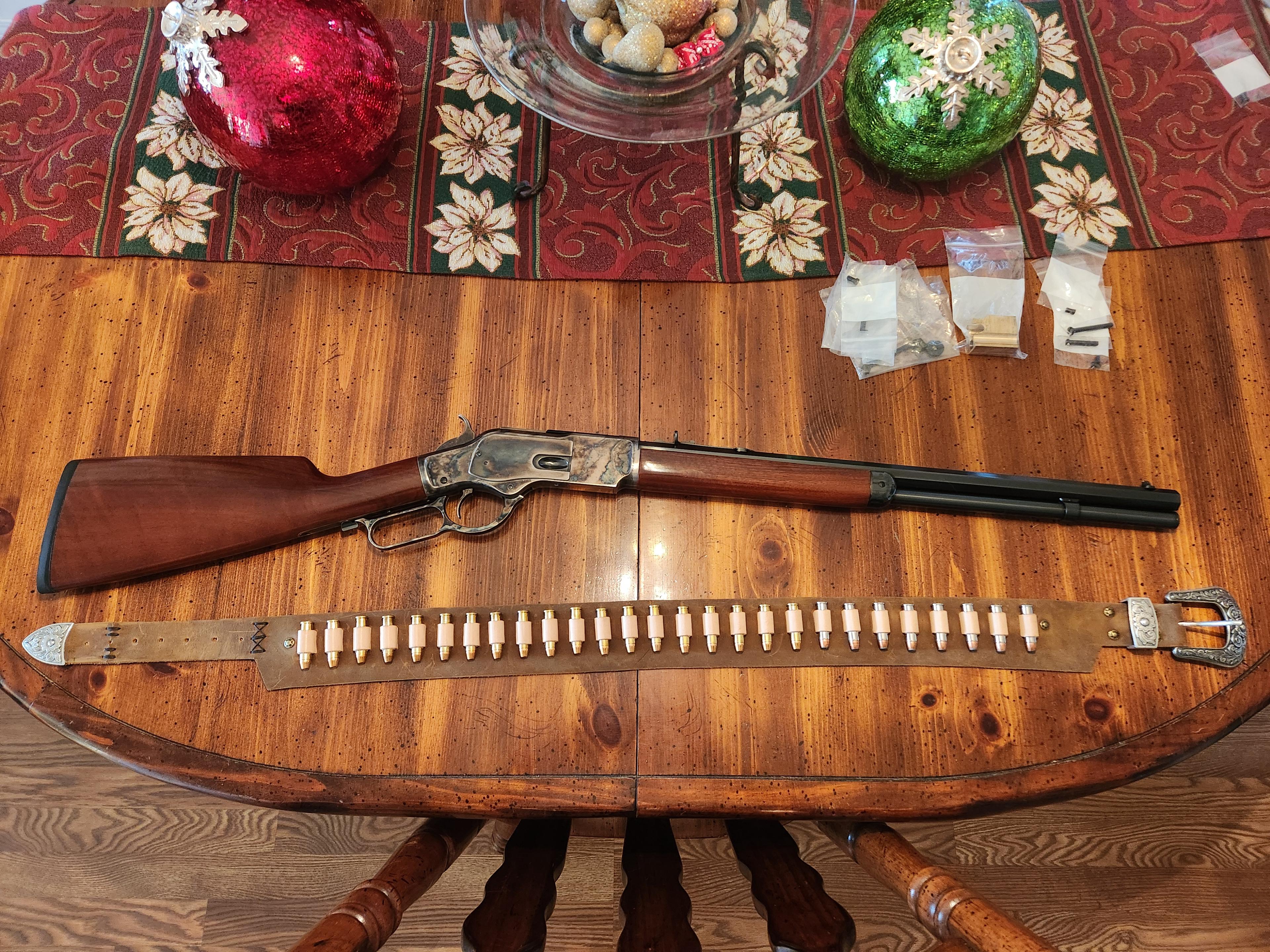 Photo of Model 1873 uberti lever action .357 "package"