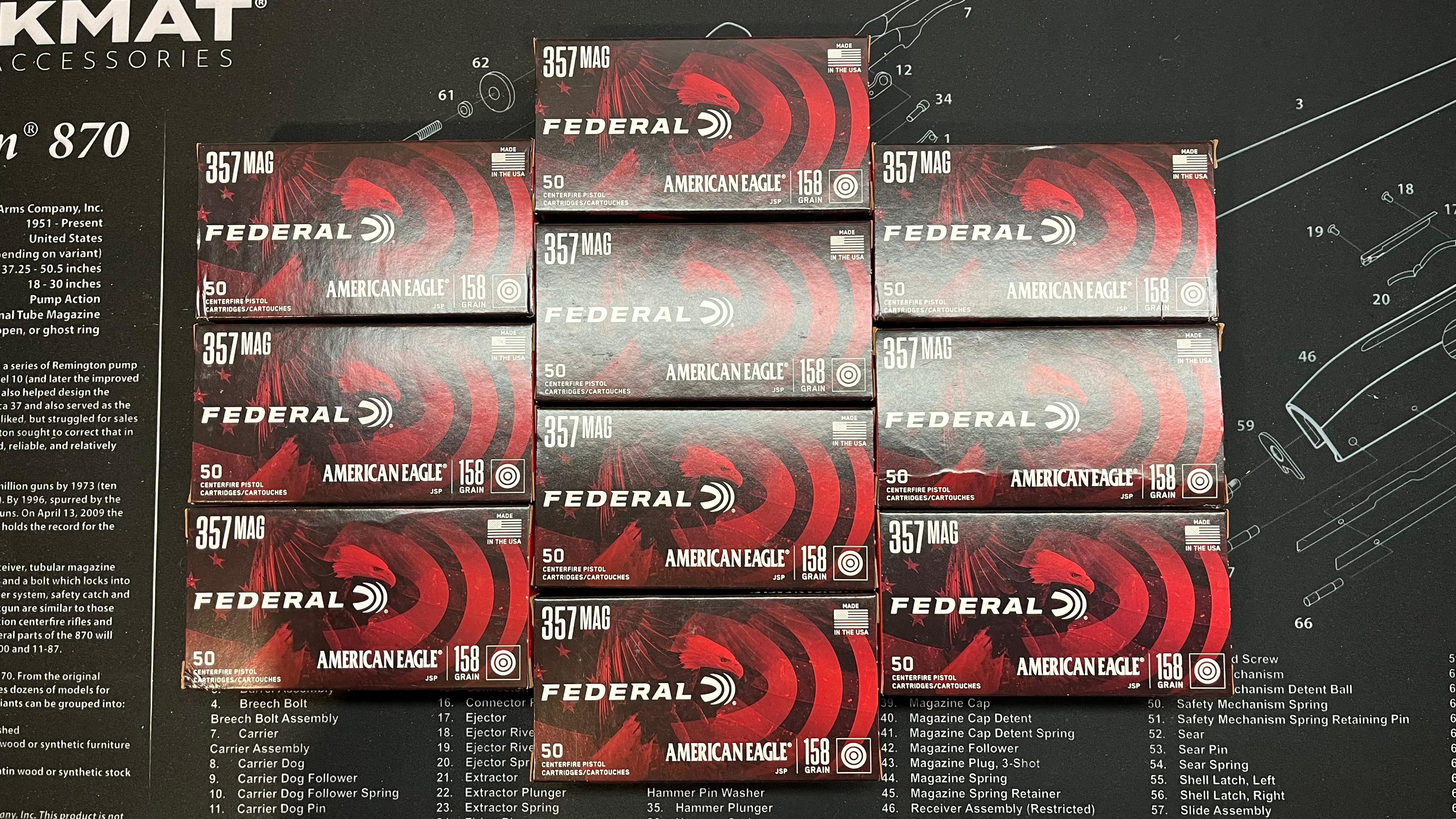 Photo of 357 Mag ammo Federal 500 rounds