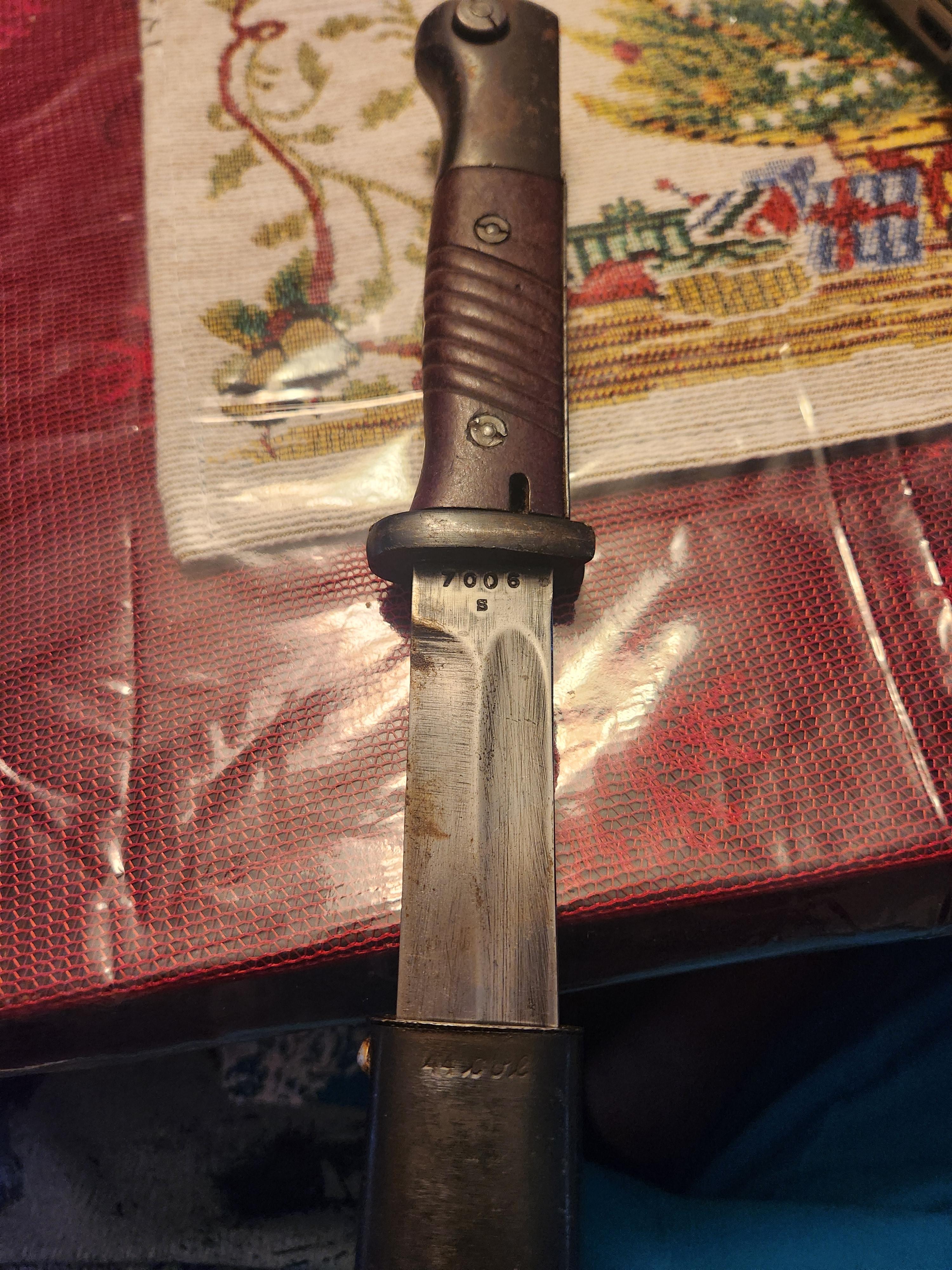 Photo of Kar98k bayonet 