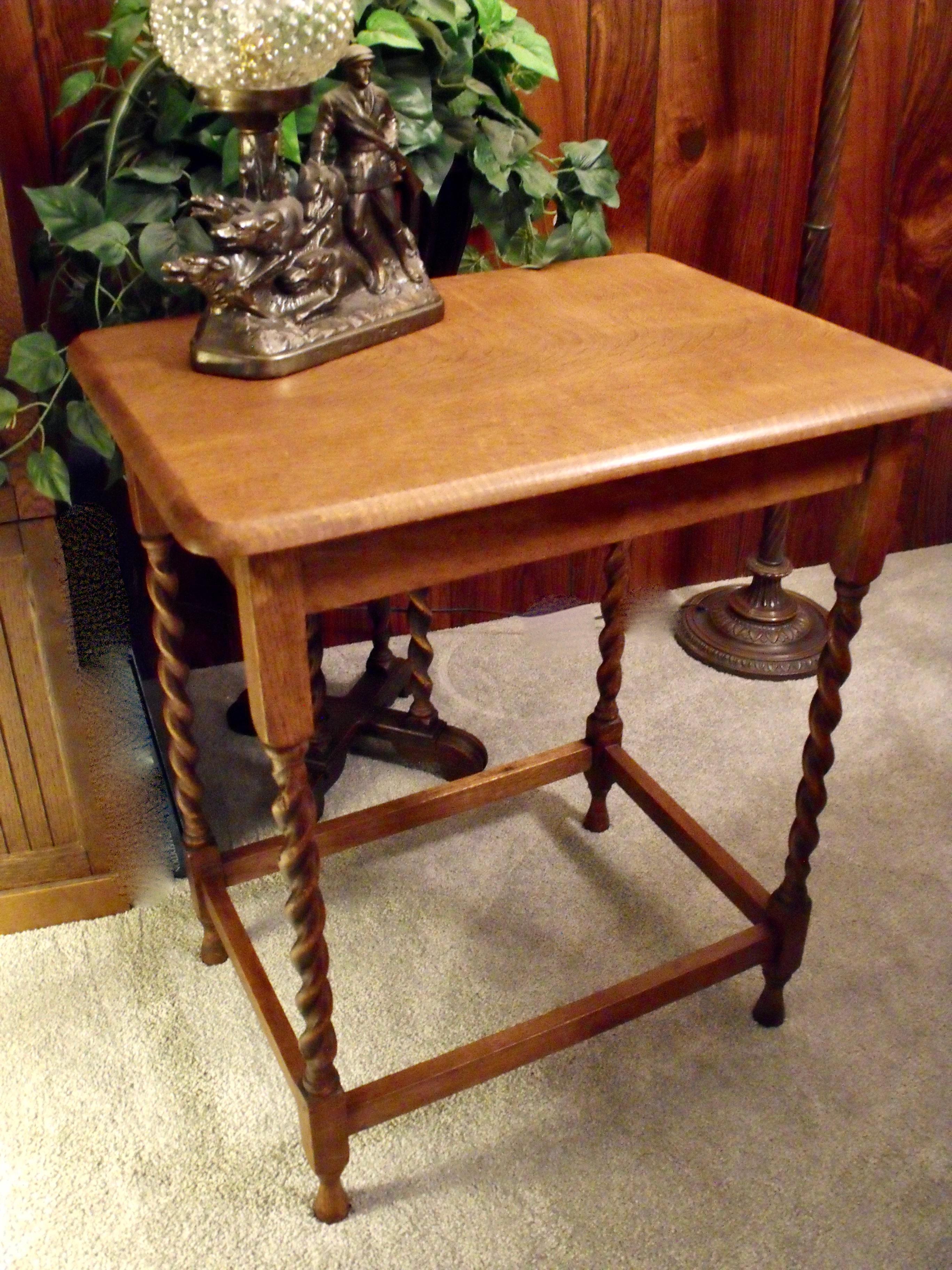 Photo of Antique Old English Barley Twist Parlour Table