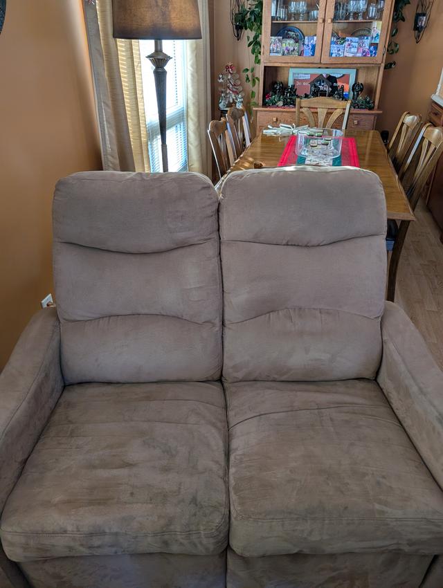 Photo of Reclining loveseat tan