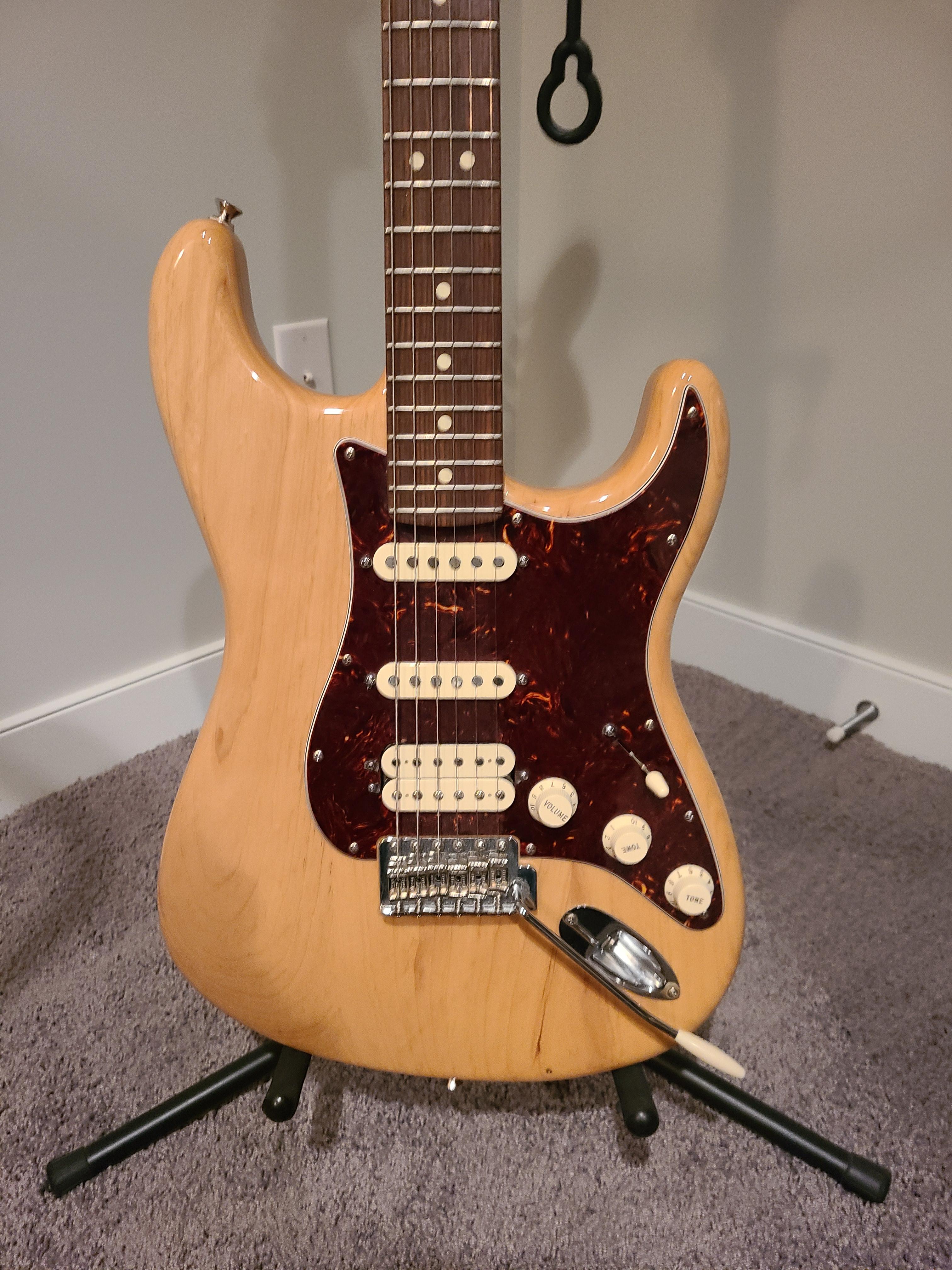 Photo of FSR American special fender Stratocaster ash HSS electric guitar 