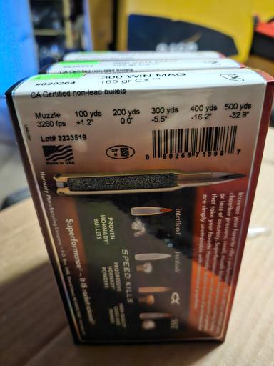 Photo of Hornady Superformance 300 WIN MAG 165 gr CX - 2