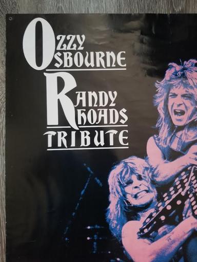 Photo of Vintage 1980's Ozzy Osbourne and Randy Rhoads Tribute Poster - 2