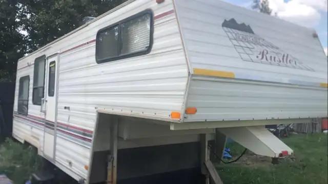 Photo of Vintage rustler 5th wheel RV travel trailer. I deliver!