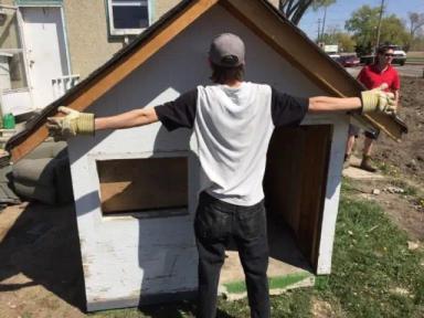 Photo of playhouse shed for children. WELL BUILT - 1