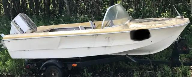 Photo of power boat WITH motor and trailer included. I deliver!