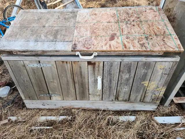 Photo of Wooden garbage box bin storage container shed. I deliver!