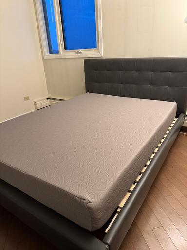 Photo of New Queen mattress and platform bedframe - 1