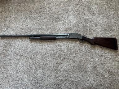 Photo of Early Marlin pump action shotgun  - 1