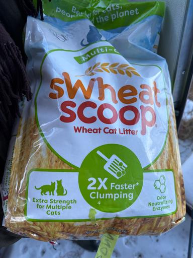 Photo of sWheat Scoop cat litter 3 - 28 pound bags - 1