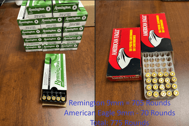 Photo of 9mm 124g Ammo (775 rounds) - 1