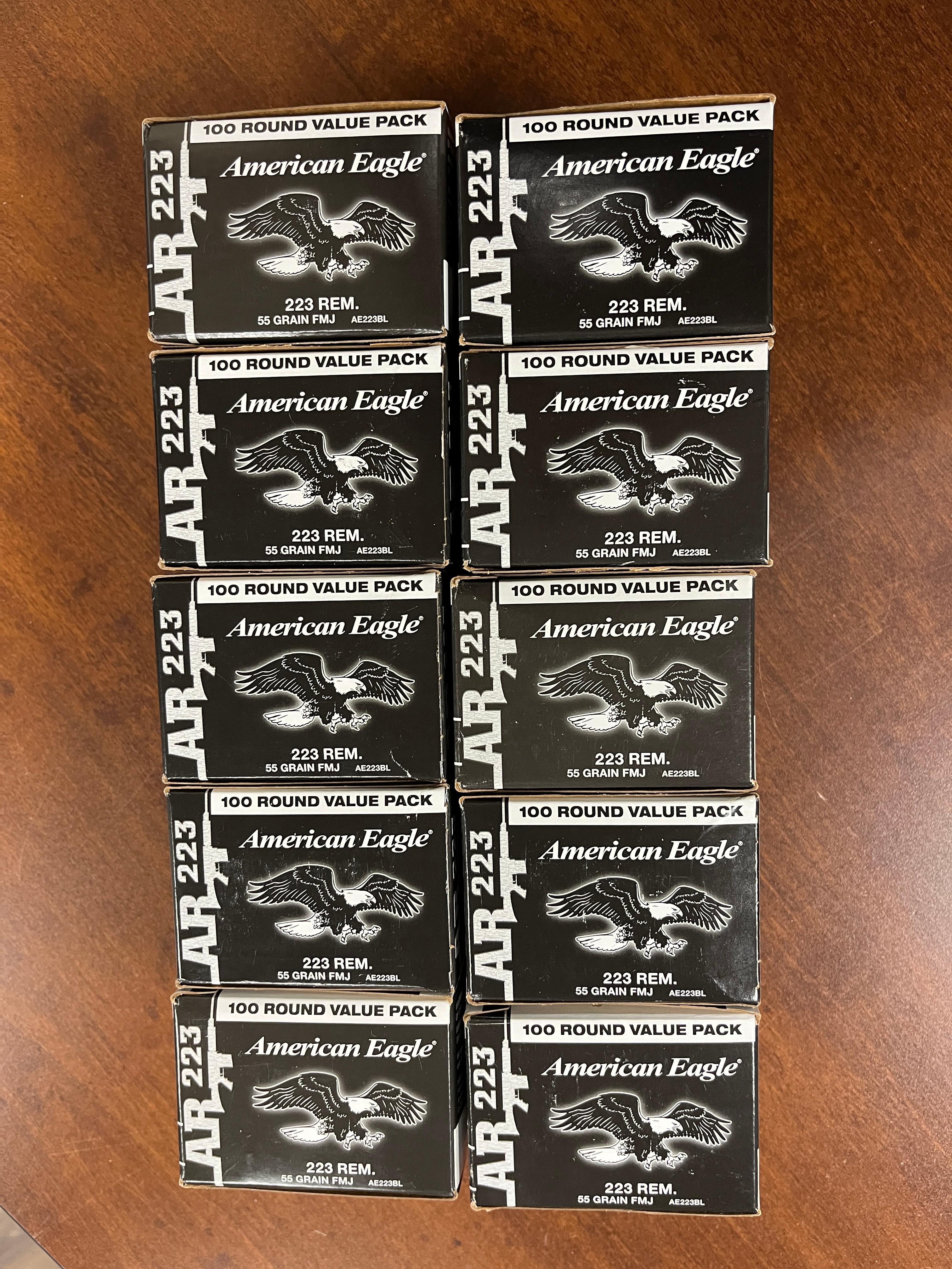 Photo of .223 55g American Eagle Ammo (1000 rounds)