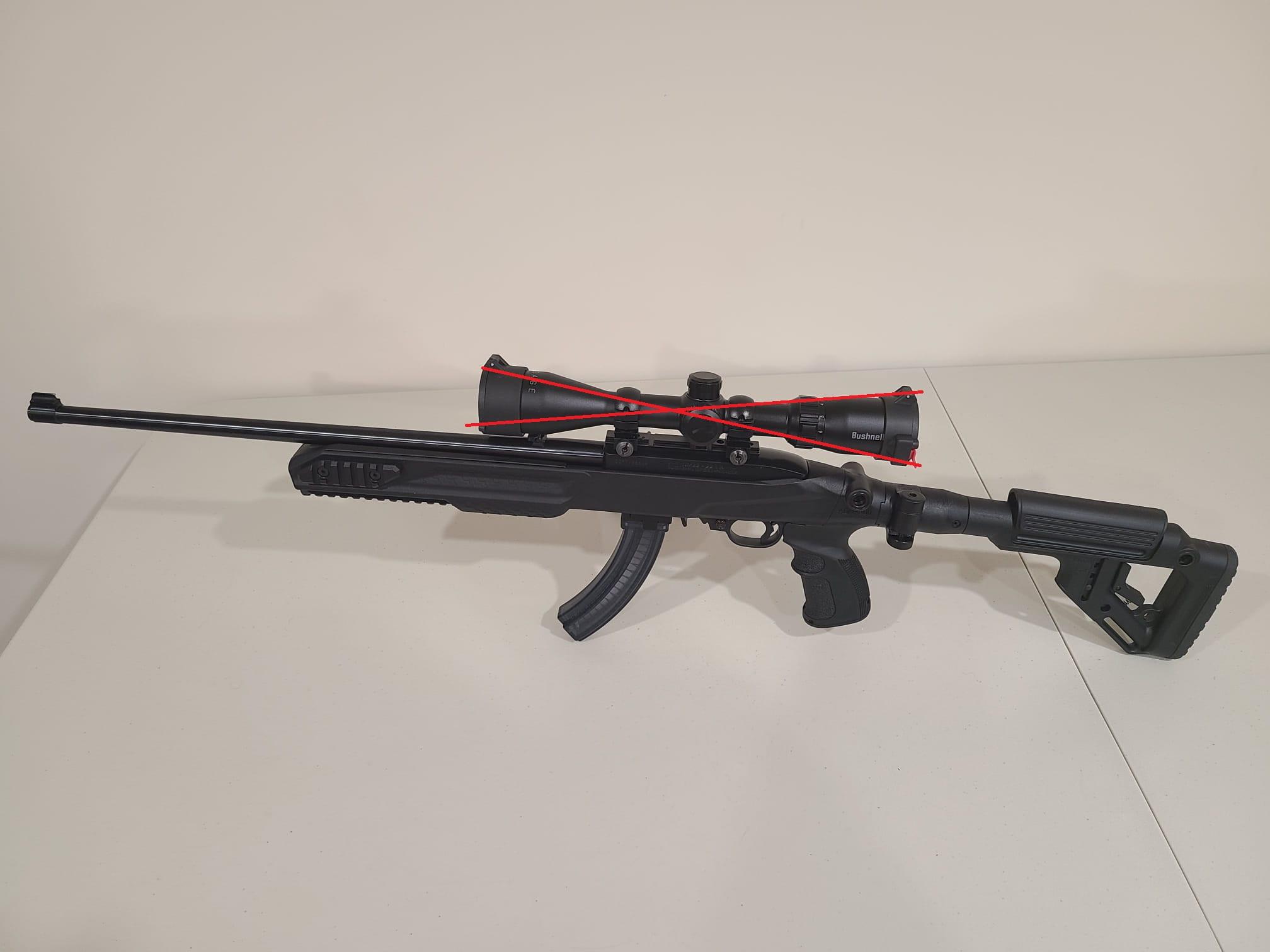 Photo of Ruger 10/22, FAB Defense stock, SBI mag adapter, Viridian Eon 3-9x40