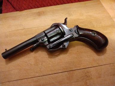 Photo of Antique Belgian Pocket Double Action .32 Rimfire Revolver $1950 - 1