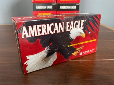 Photo of 10 boxes of American Eagle 357 Magnum 158 Grain Jacketed Soft Point Ammo - 2