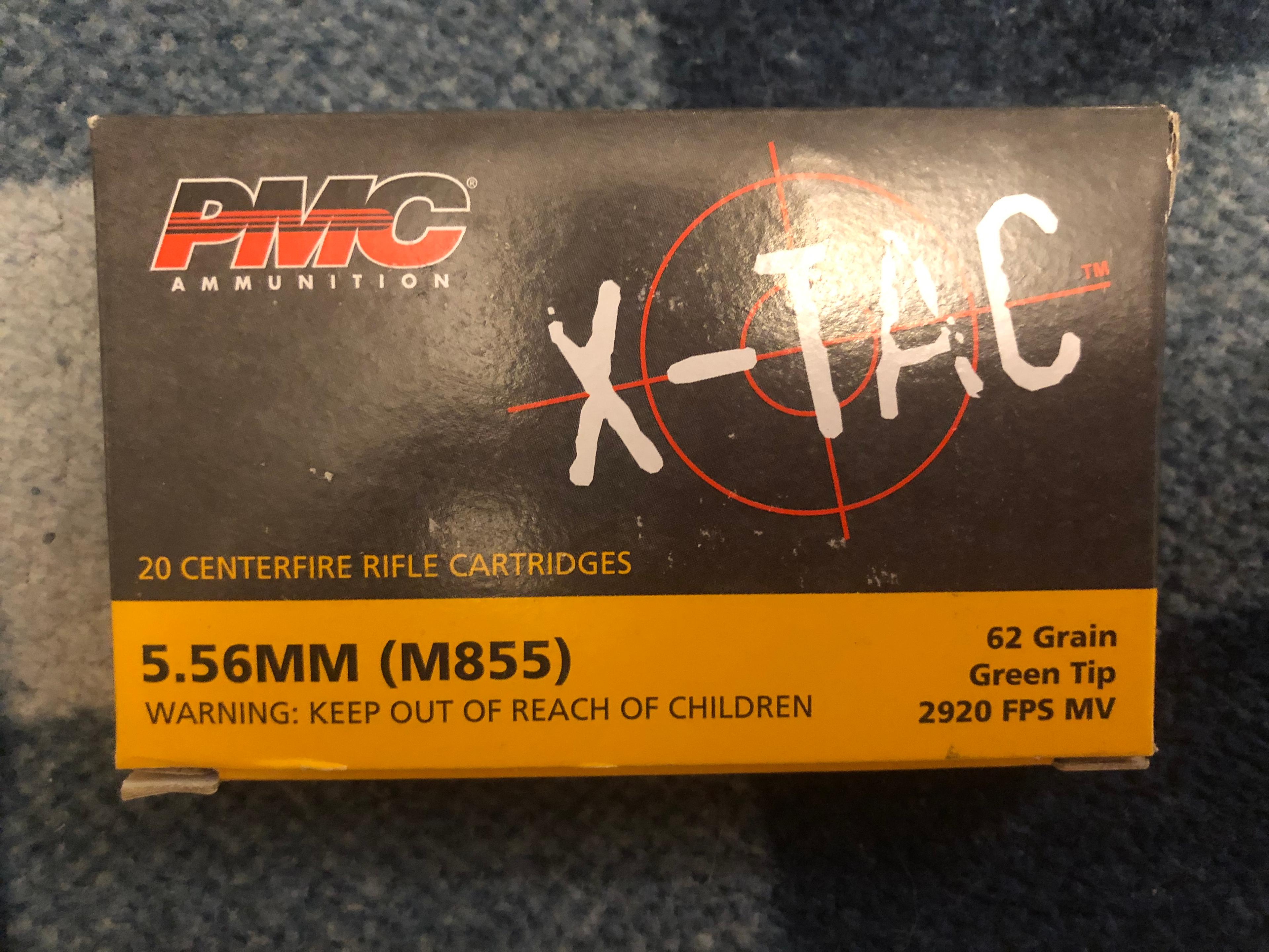 Photo of 5.56 Green Tip PMC X-Tac M855