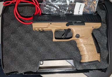 Photo of Umarex T4E Walther PPQ .43 cal Pistol - Tan/Black - 1