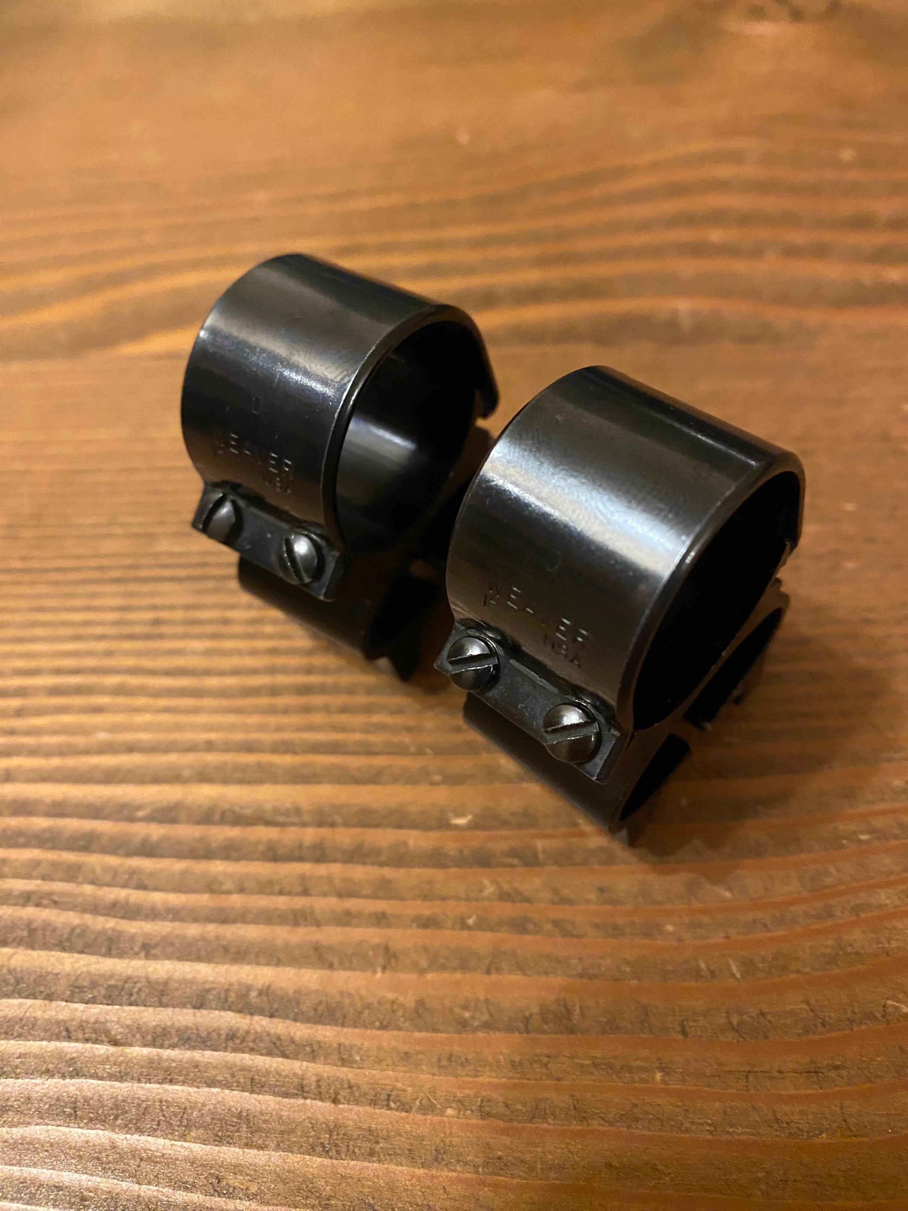 Photo of Weaver 1” see thru scope rings 