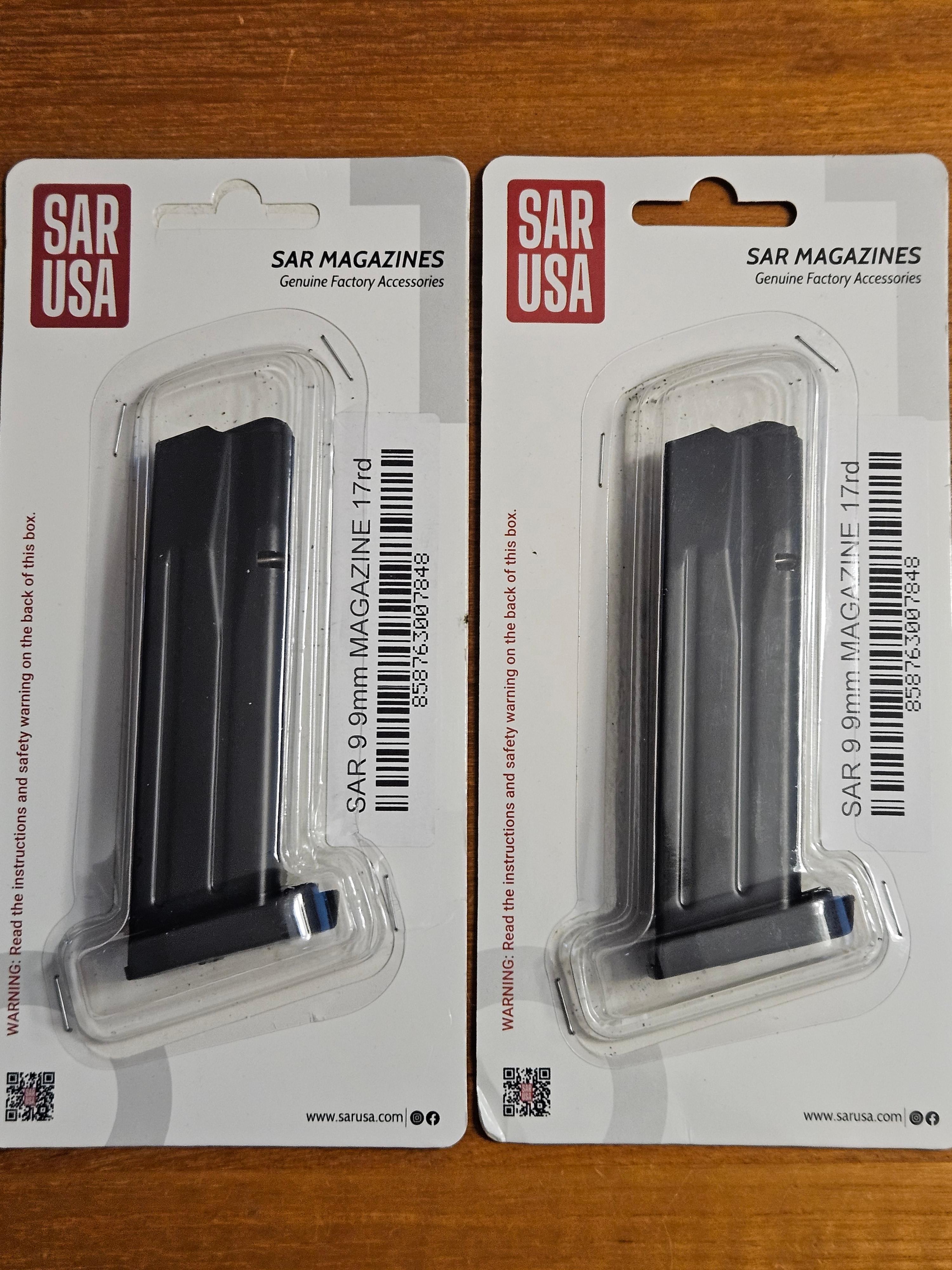 Photo of Sarsilmaz Sar-9 10/17rd Pistol Magazines