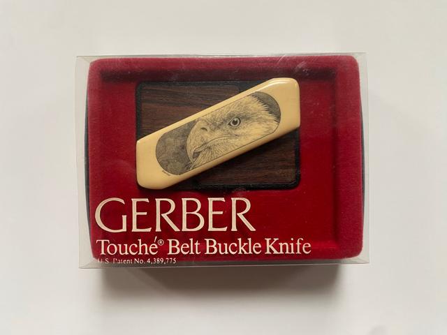 Photo of Vintage Gerber Touche Belt Buckle Knife 