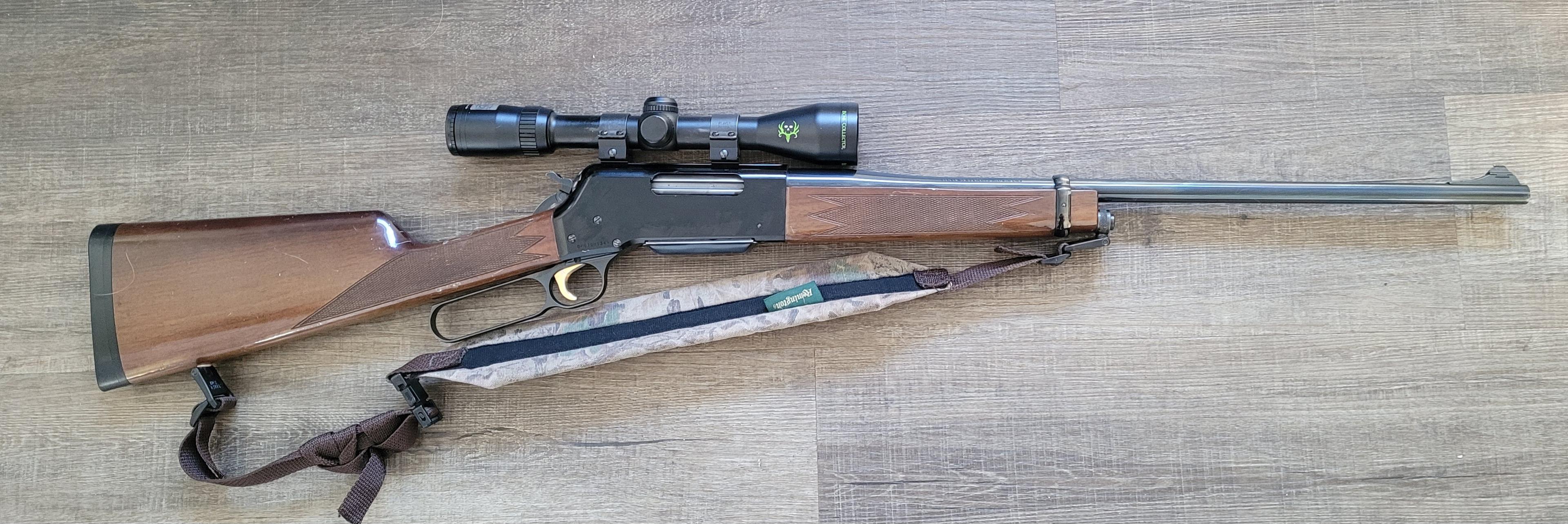 Photo of Browning BLR 300 wsm with bushnell bone collector scope 