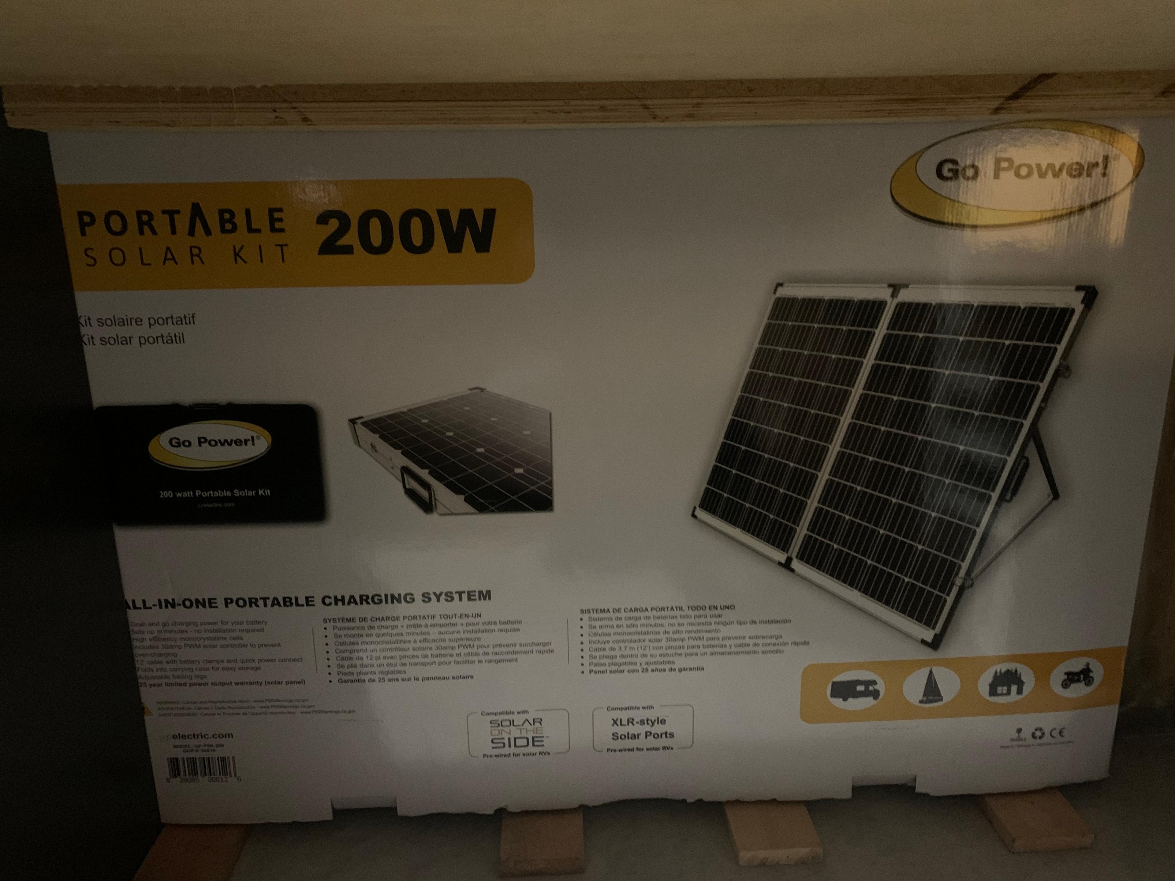 Photo of Go Power 200w solar panel kit