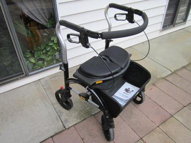 Photo of DELUXE BLACK EVOLUTION XPRESSO ROLLATOR WALKERS FOR SALE - 2