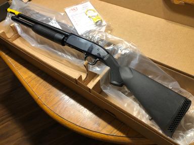 Photo of **PENDING**NEW! Mossberg Maverick 88, 3'' 12-Gauge Pump Shotgun, 18.5” Security Barrel - 1